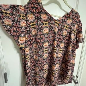 LOFT multi color blouse